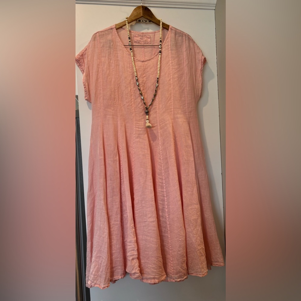 Grizas 100% linen oversized fit dress size S doesnβt seem to of been worn!